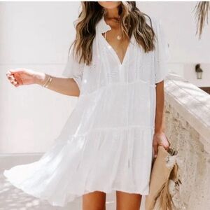 VICI DOLLS Yolanda Eyelet Mini Dress Lrg
